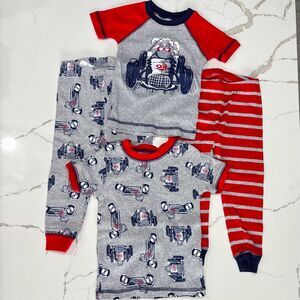 Carter's | NWOT Just One You Racecars Racing4 Piece Pajama Set Size 18M